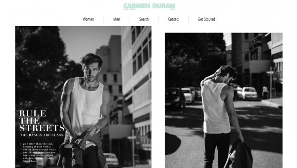 Design website customized for: Carmen Duran. Model Agency. - neitmedia