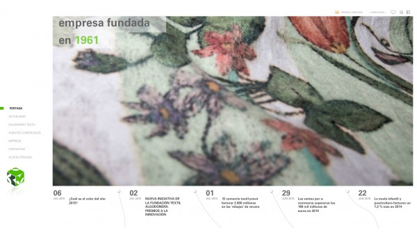 Diseño web a medida para: Juan Boluda. Tejidos y Bordados - neitmedia